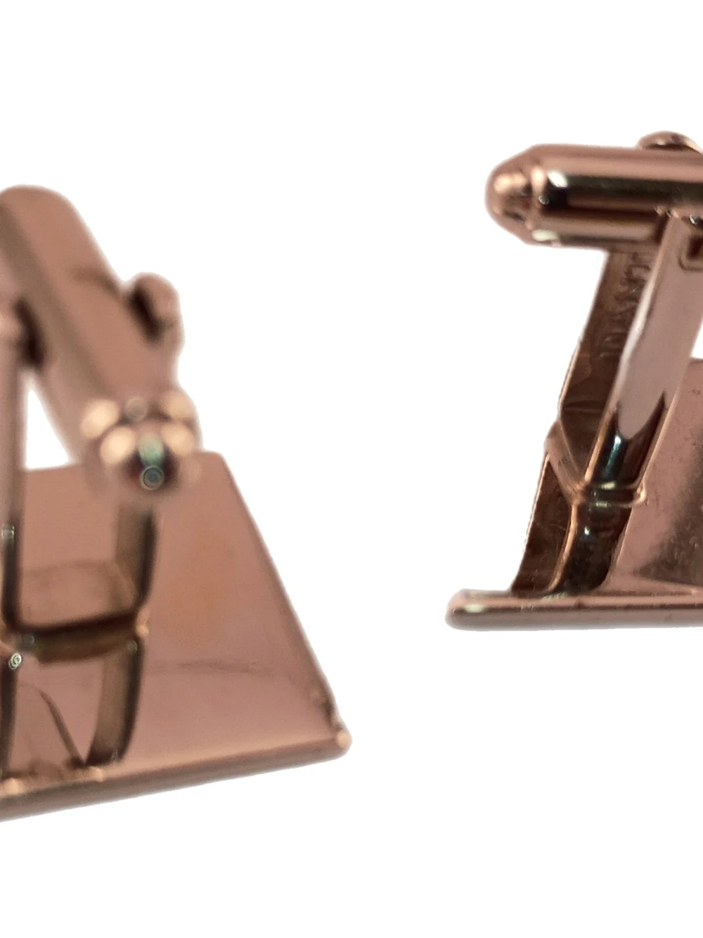 Square Dante Cufflinks in Silver Tone Metal